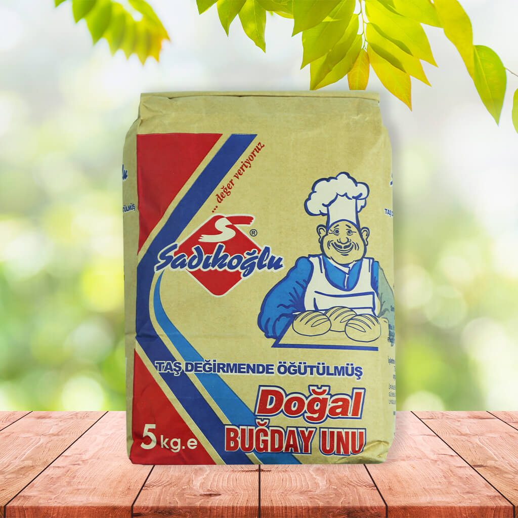 Sadıkoğlu Tam Buğday Unu 5Kg - Doğal Taş Değirmende Öğütülmüş